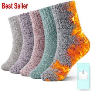 Thermal Fuzzy Slipper Socks Cozy Comfy Winter Warm Fluffy Women's